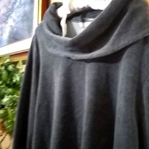 Velour cowneck pullover top size XL